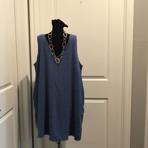 NWT Blue sleeveless summer dress.